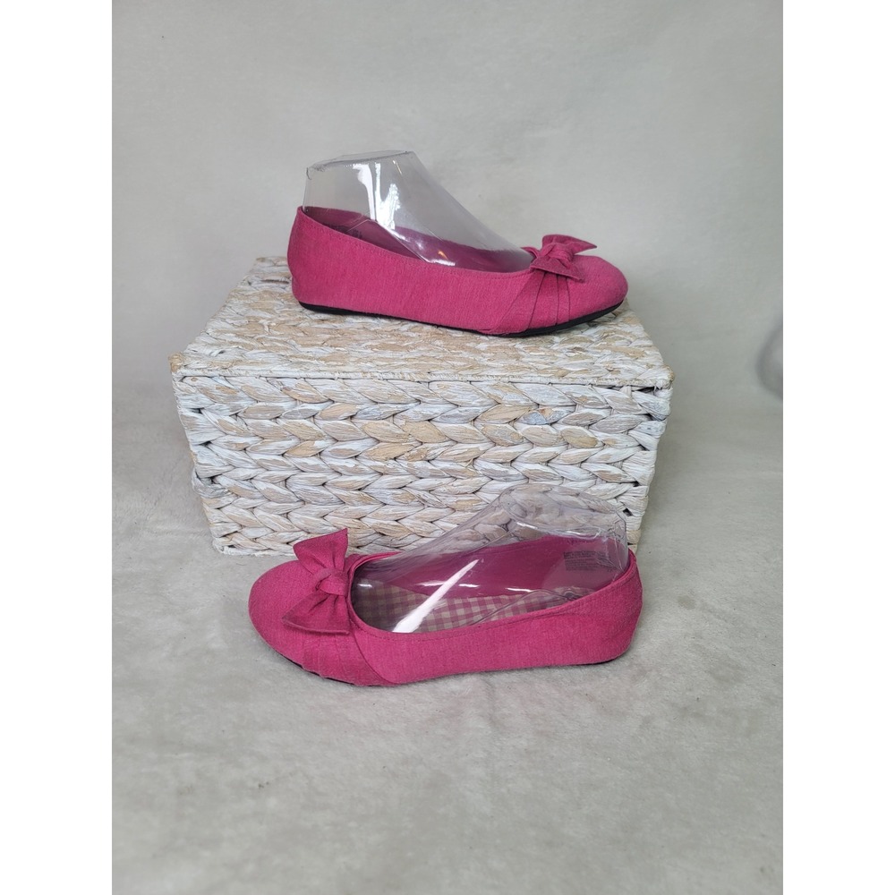 American Eagle Outfitters Balletcore Pink Bow Ballet Flats Coquette Size 7 90s